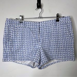Lands End Gingham Eyelet Low Rise Women’s Shorts Size 12 100% Cotton